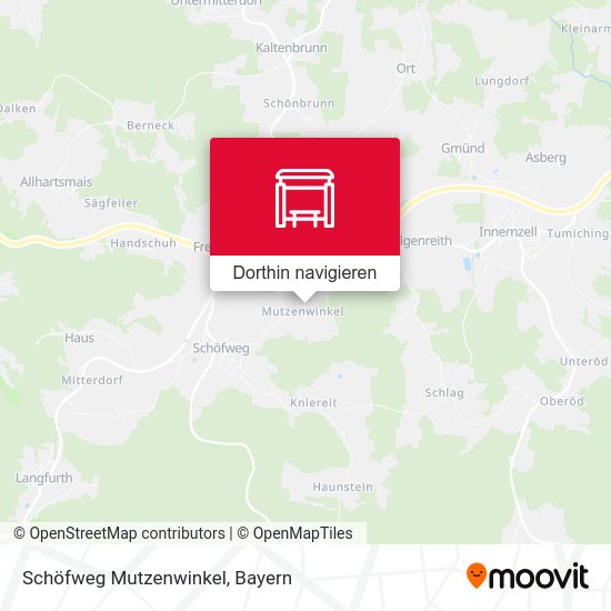 Schöfweg Mutzenwinkel Karte