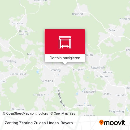 Zenting Zenting Zu den Linden Karte