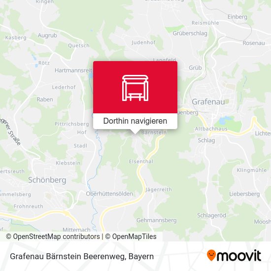 Grafenau Bärnstein Beerenweg Karte