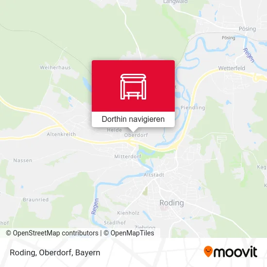 Roding, Oberdorf Karte