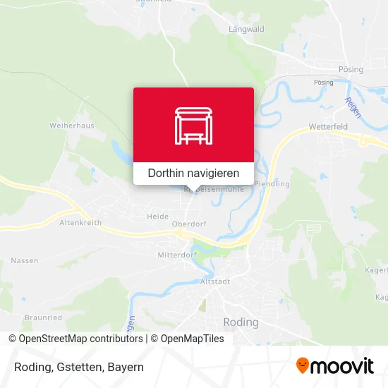 Roding, Gstetten Karte