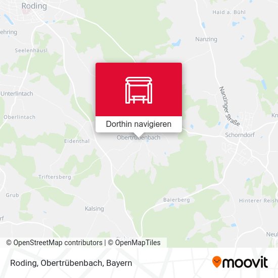 Roding, Obertrübenbach Karte