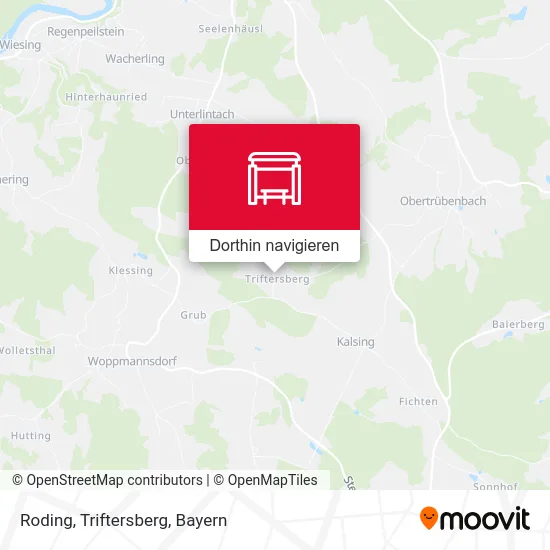Roding, Triftersberg Karte