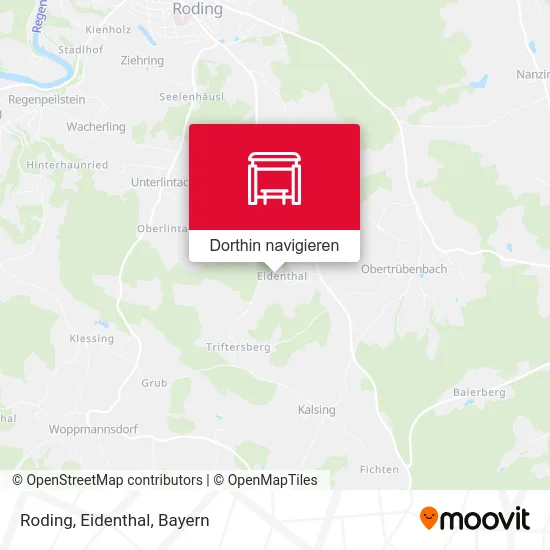 Roding, Eidenthal Karte