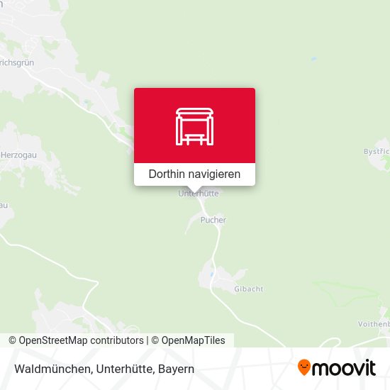 Waldmünchen, Unterhütte Karte