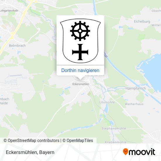 Eckersmühlen Karte