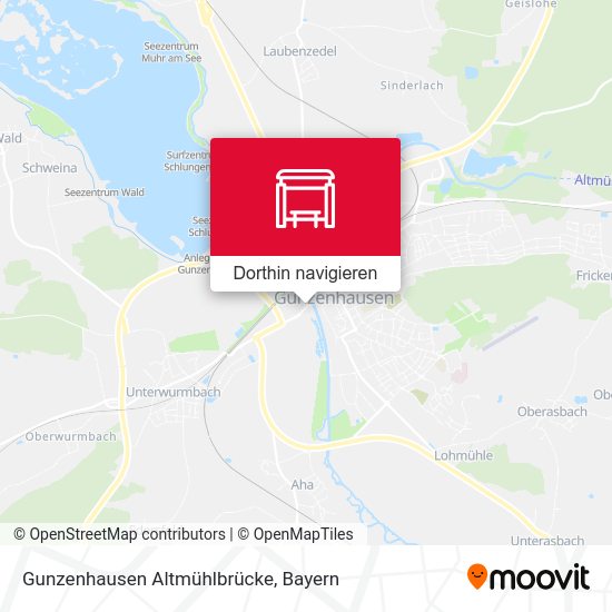 Gunzenhausen Altmühlbrücke Karte