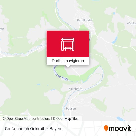 Großenbrach Ortsmitte Karte