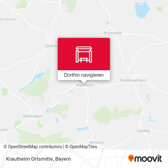 Krautheim Ortsmitte Karte
