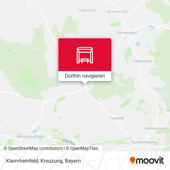 Kleinrheinfeld, Kreuzung Karte