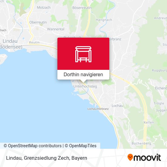 Lindau, Grenzsiedlung Zech Karte