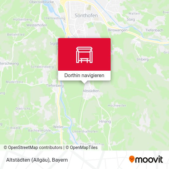 Altstädten (Allgäu) Karte