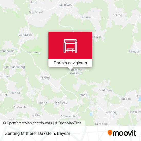 Zenting Mittlerer Daxstein Karte
