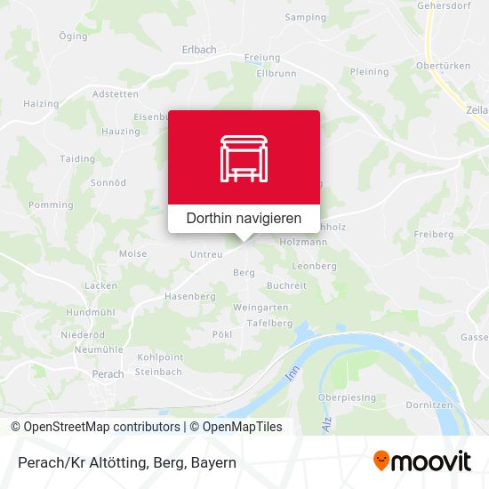 Perach/Kr Altötting, Berg Karte