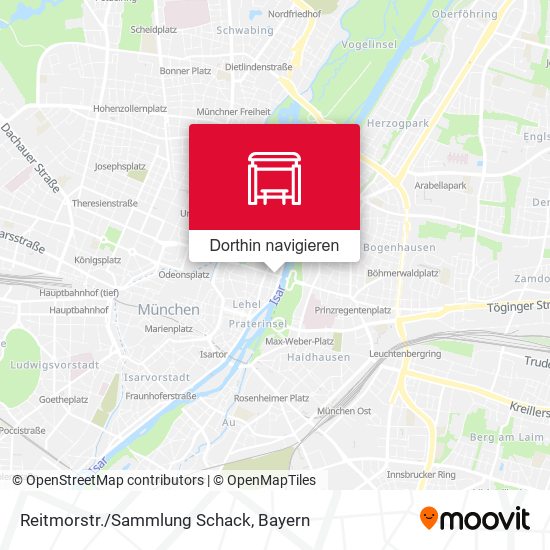 Reitmorstr./Sammlung Schack Karte