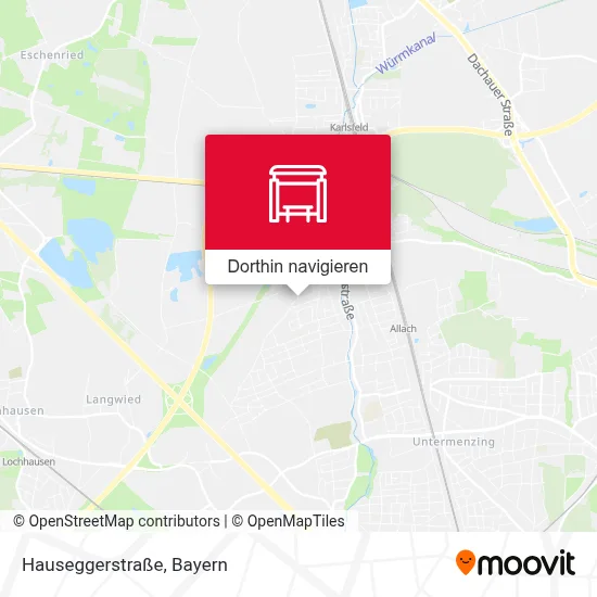 Hauseggerstraße Karte
