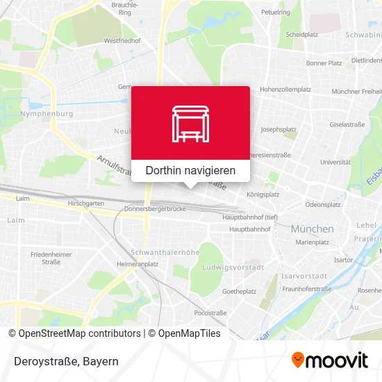 Deroystraße Karte