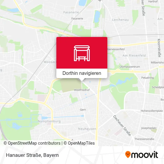 Hanauer Straße Karte