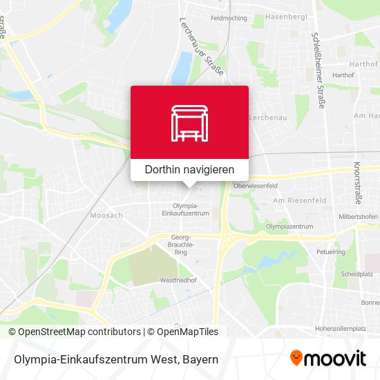 Olympia-Einkaufszentrum West Karte