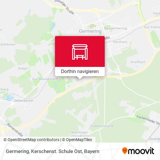 Germering, Kerschenst. Schule Ost Karte