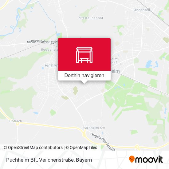 Puchheim Bf., Veilchenstraße Karte