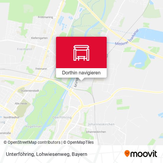 Unterföhring, Lohwiesenweg Karte