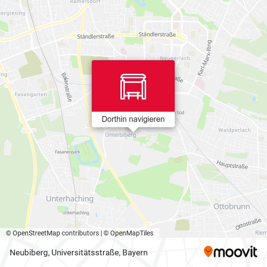 Neubiberg, Universitätsstraße Karte
