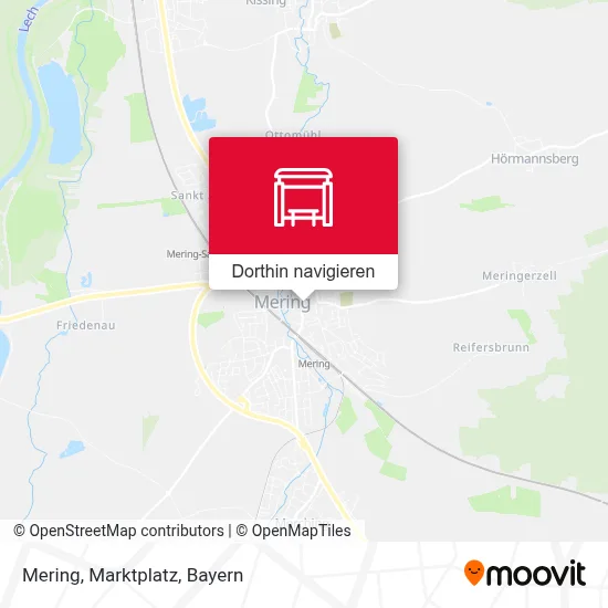 Mering, Marktplatz Karte