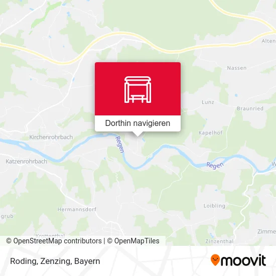 Roding, Zenzing Karte