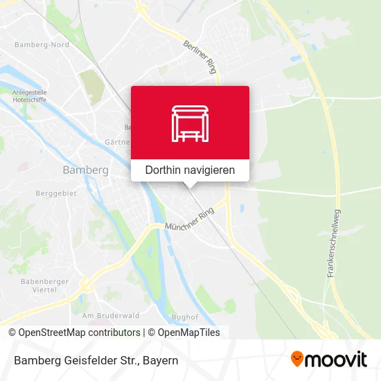 Bamberg Geisfelder Str. Karte