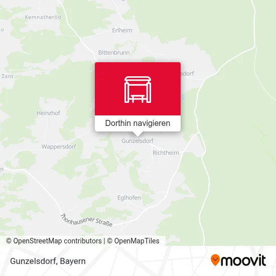 Gunzelsdorf Karte