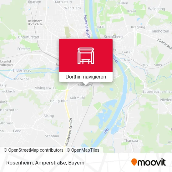 Rosenheim, Amperstraße Karte