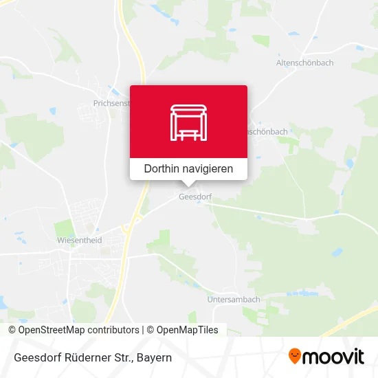 Geesdorf Rüderner Str. Karte