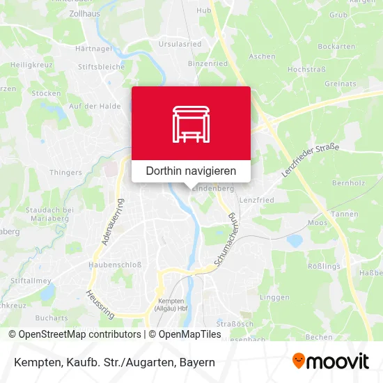Kempten, Kaufb. Str./Augarten Karte