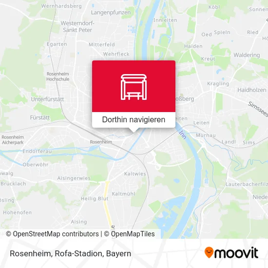 Rosenheim, Rofa-Stadion Karte