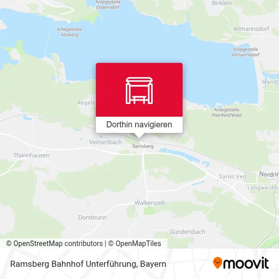 Ramsberg Bahnhof Unterführung Karte