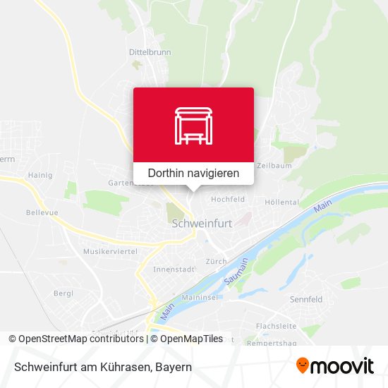 Schweinfurt am Kührasen Karte