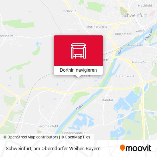 Schweinfurt, am Oberndorfer Weiher Karte