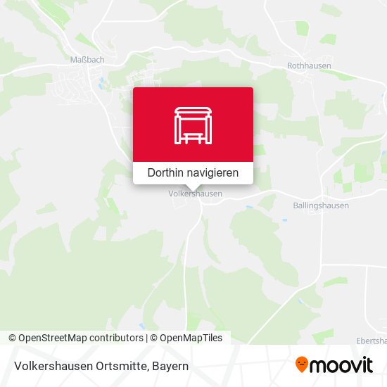 Volkershausen Ortsmitte Karte