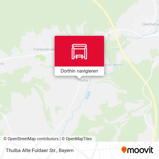 Thulba Alte Fuldaer Str. Karte