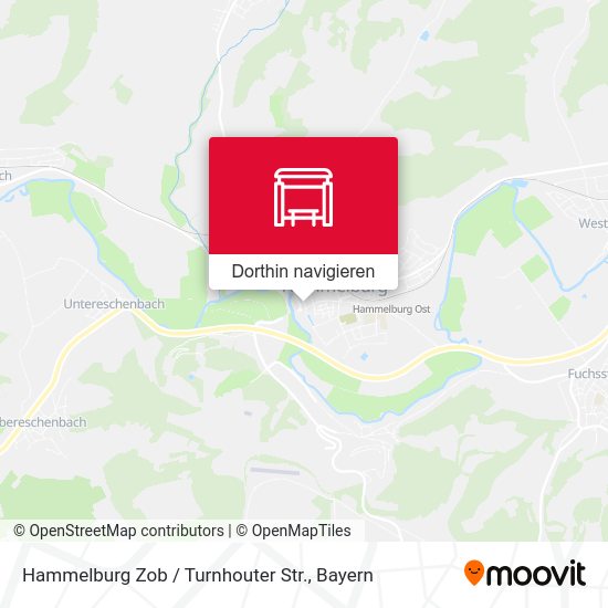 Hammelburg Zob / Turnhouter Str. Karte