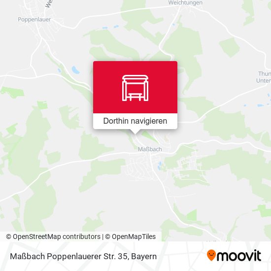 Maßbach Poppenlauerer Str. 35 Karte
