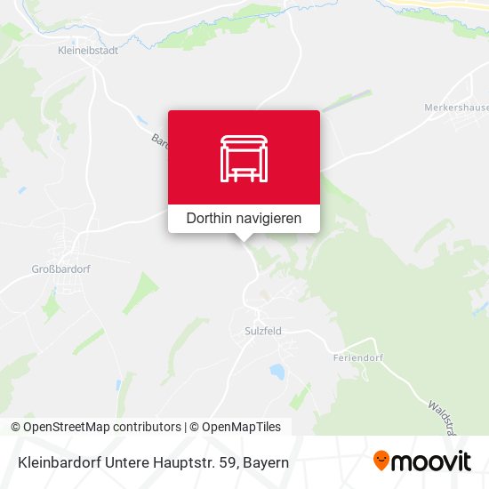Kleinbardorf Untere Hauptstr. 59 Karte
