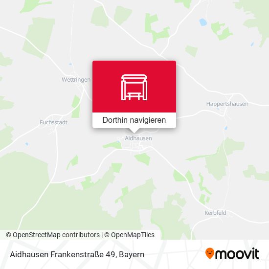 Aidhausen Frankenstraße 49 Karte