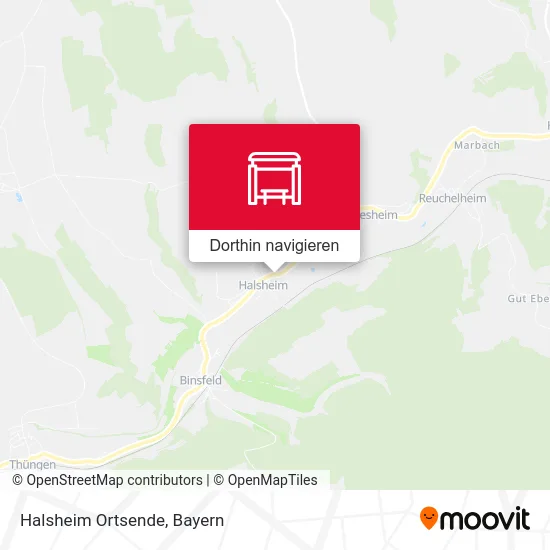 Halsheim Ortsende Karte