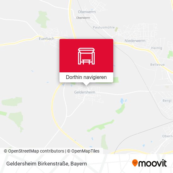 Geldersheim Birkenstraße Karte