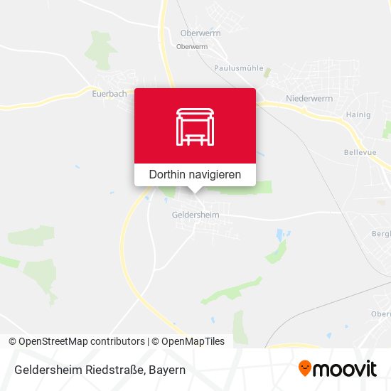 Geldersheim Riedstraße Karte