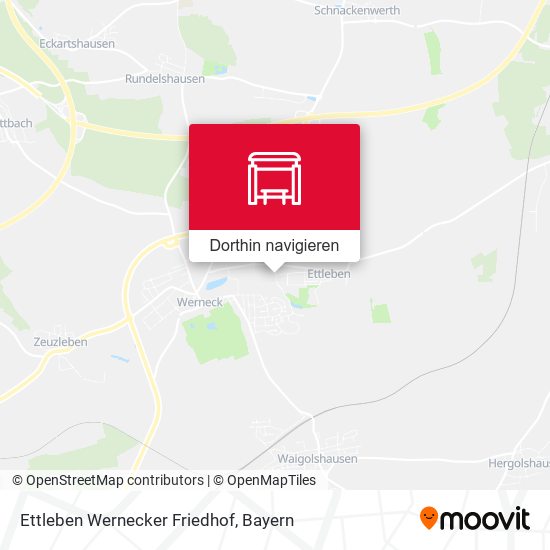 Ettleben Wernecker Friedhof Karte