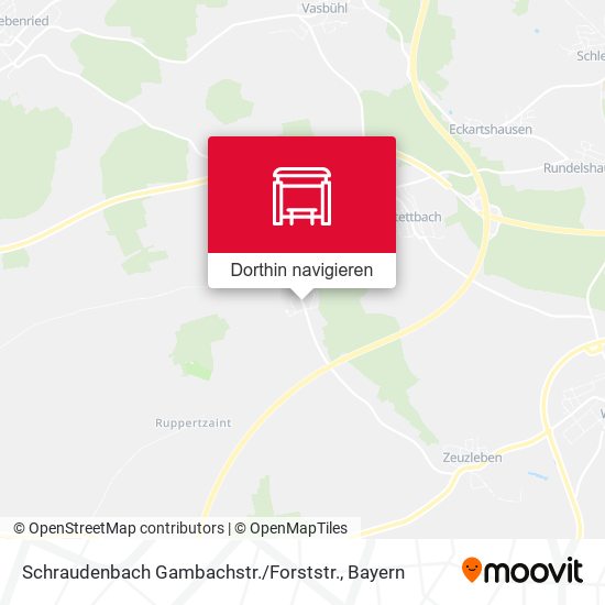 Schraudenbach Gambachstr. / Forststr. Karte