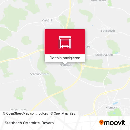 Stettbach Ortsmitte Karte